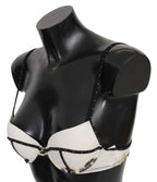 Just Cavalli White Polyester Spandex Push Up Bra Underwear