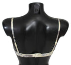 Ermanno Scervino Beige Gray Lace Balconcino Bra Underwear