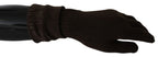 Costume National Brown Wool Knitted One Size Wrist Length Gloves - Maison Luxe