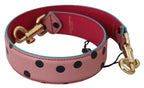 Dolce & Gabbana Pink Polka Dot Leather Shoulder Strap - Maison Luxe