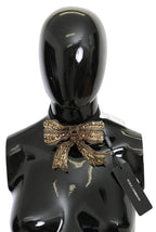Dolce & Gabbana Gold Crystal Beaded Sequined 100% Silk Catwalk Necklace - Maison Luxe