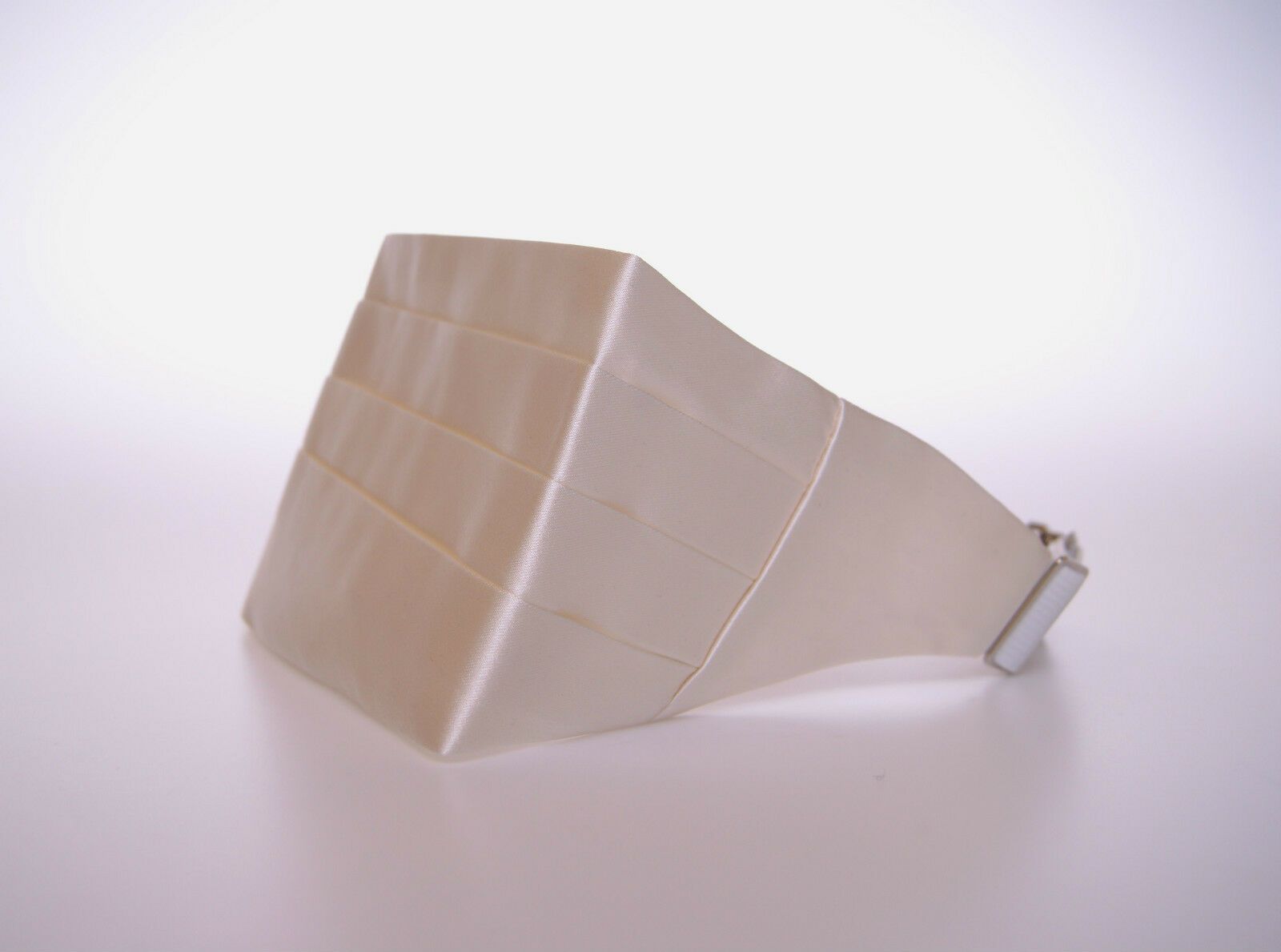 Dolce & Gabbana White Waist Tuxedo Smoking Belt Cummerbund - Maison Luxe