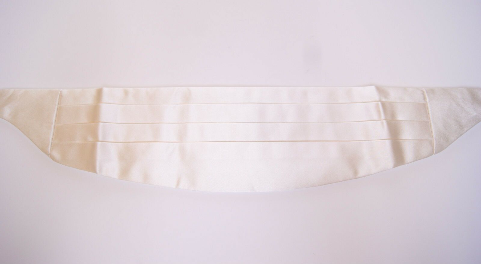 Dolce & Gabbana White Waist Tuxedo Smoking Belt Cummerbund - Maison Luxe