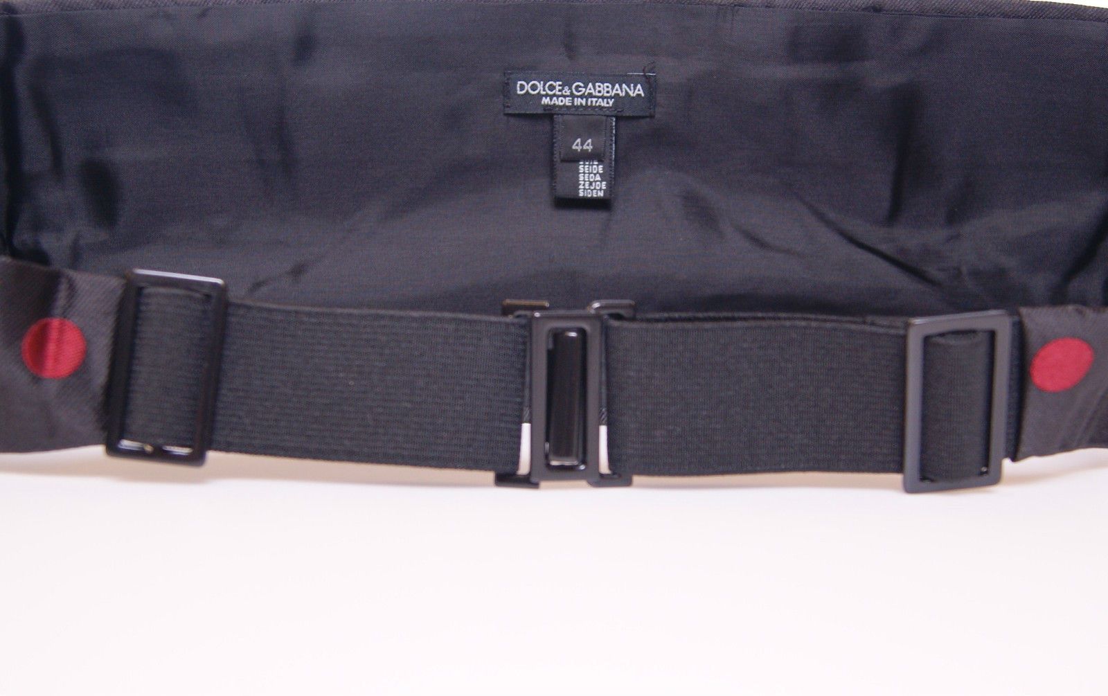 Dolce & Gabbana Black Waist Smoking Tuxedo Cummerbund Belt - Maison Luxe