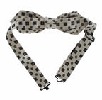 Dolce & Gabbana White Silk Bowtie Leather Men Belt Gift Box - Maison Luxe