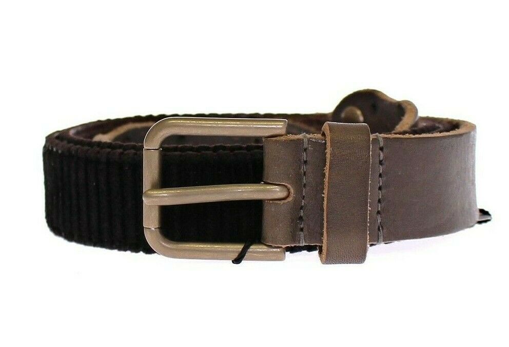 Dolce & Gabbana Brown Leather Logo Cintura Gürtel Belt - Maison Luxe