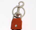 Dolce & Gabbana Multicolor Raffia Leather Clasp Finder Chain Keyring - Maison Luxe