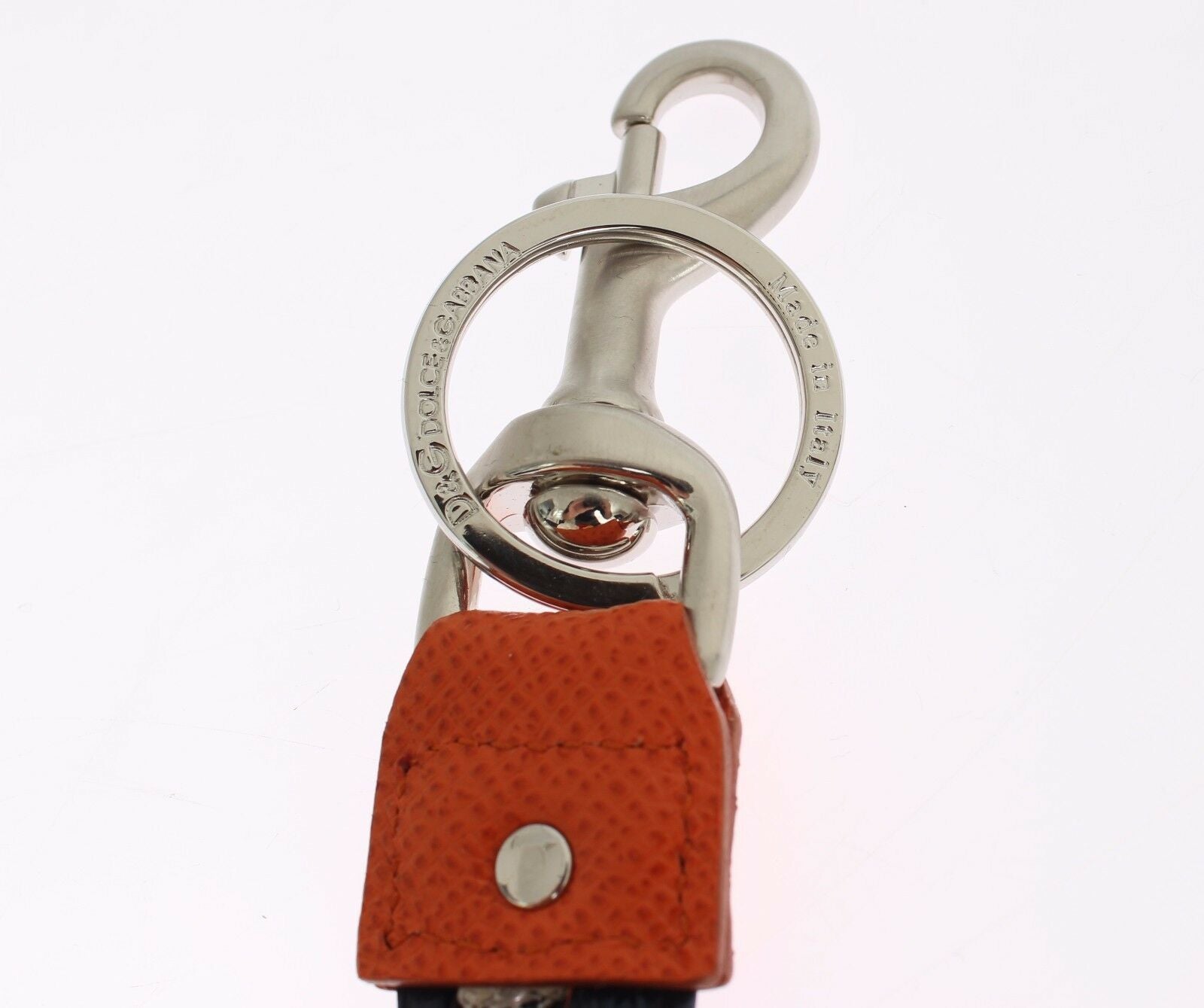 Dolce & Gabbana Multicolor Raffia Leather Clasp Finder Chain Keyring - Maison Luxe