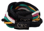 Costume National Multicolor Rope Leather Rustic Hook Buckle Belt - Maison Luxe