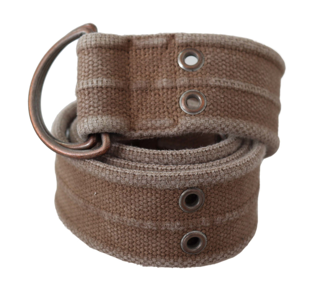 Dolce & Gabbana Beige Leather Logo Belt Sling Cintura Buckle Belt - Maison Luxe