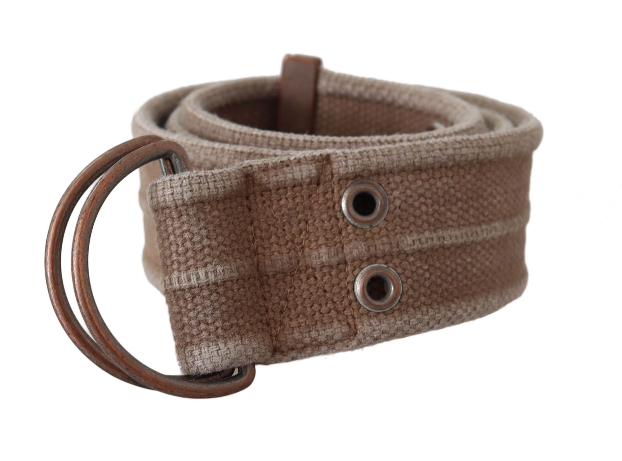 Dolce & Gabbana Beige Leather Logo Belt Sling Cintura Buckle Belt - Maison Luxe