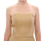 Andrea Incontri Beige Silk Cami Tank Top