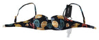 Dolce & Gabbana Black Seashells Print Women Swimwear Bikini Tops