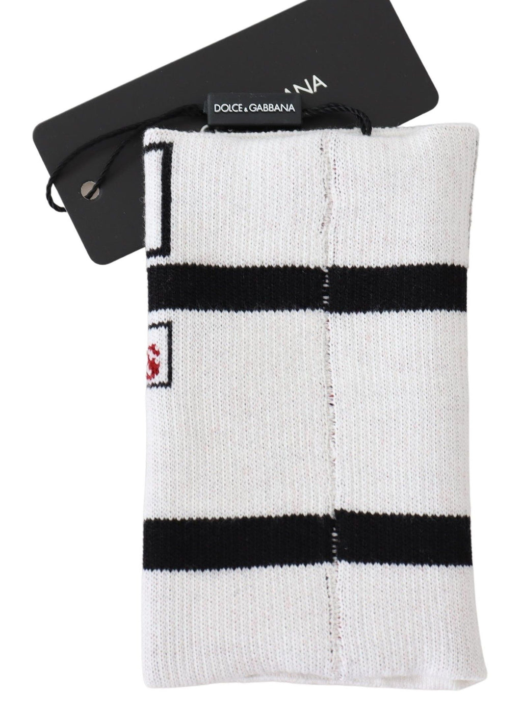 Dolce & Gabbana Multicolor Wool Knit D&G Love Wristband Wrap - Maison Luxe