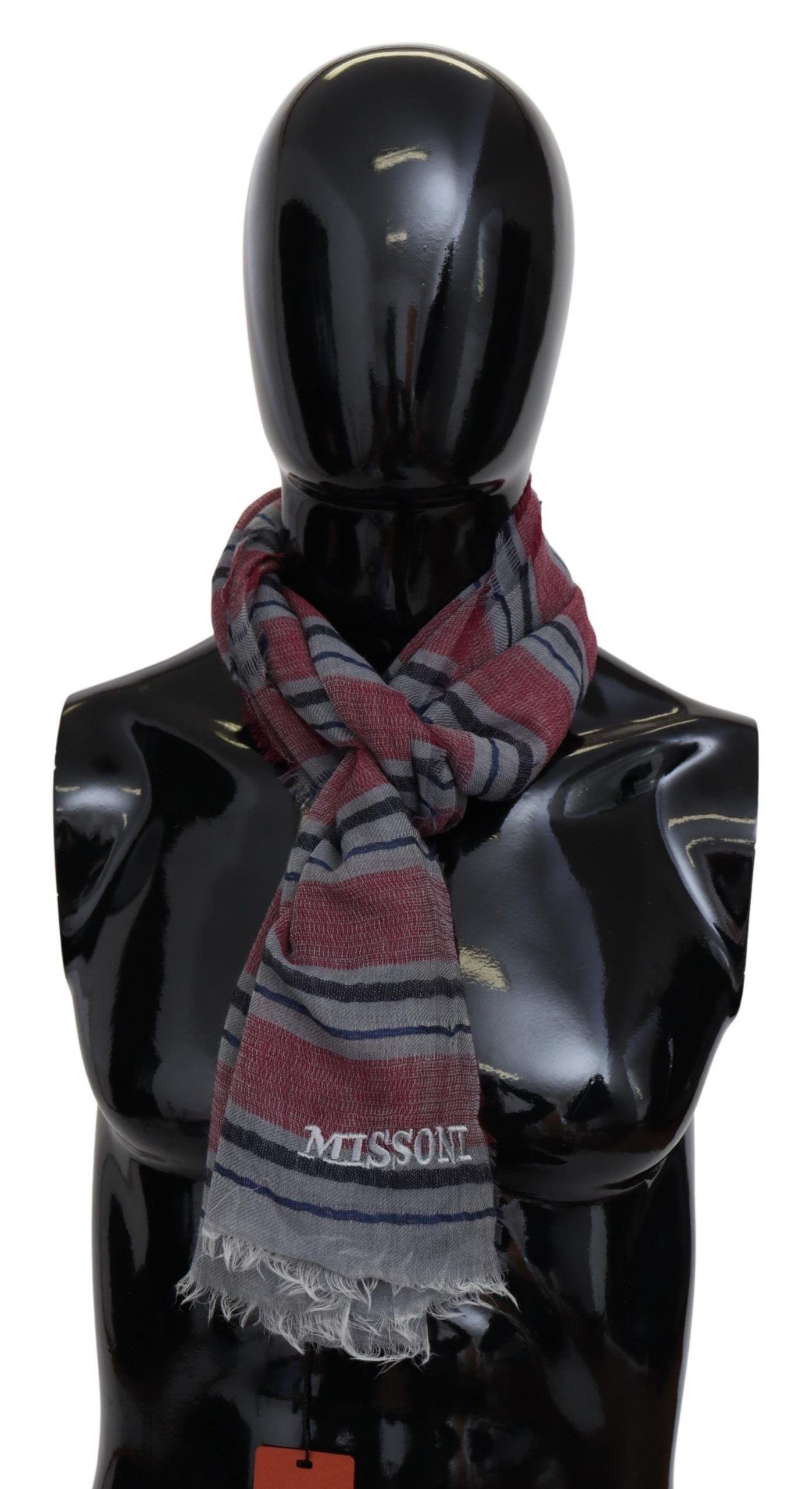 Missoni Multicolor Striped Wool Blend Unisex Neck Wrap Scarf - Maison Luxe