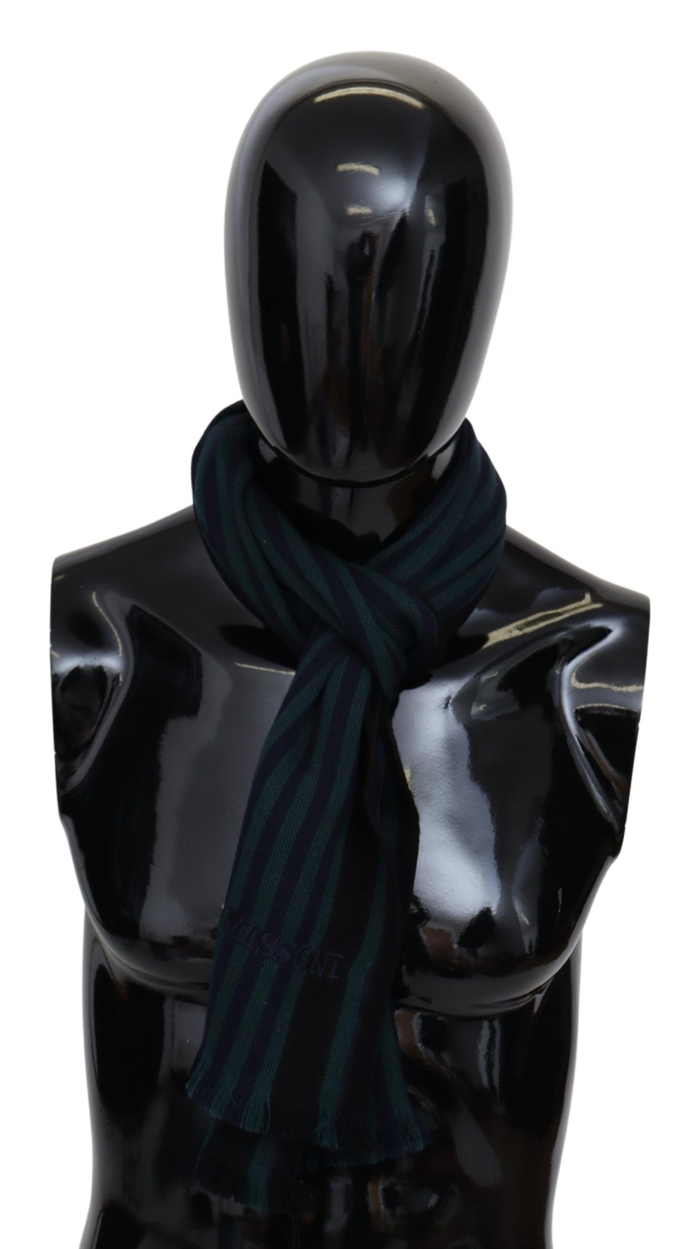 Missoni Multicolor Striped Wool Unisex Neck Wrap Shawl - Maison Luxe