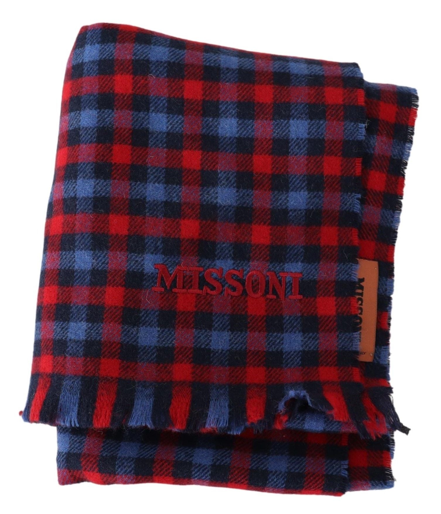 Missoni Multicolor Check Wool Unisex Neck Wrap Shawl - Maison Luxe