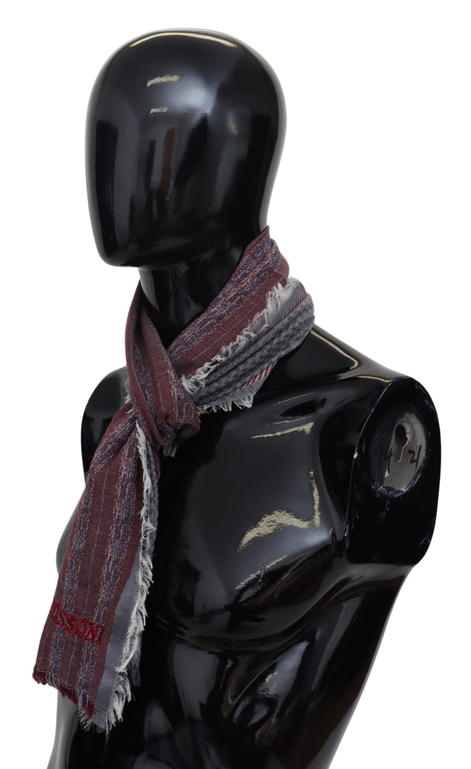 Missoni Multicolor Wool Striped Unisex Neck Wrap Shawl Scarf - Maison Luxe