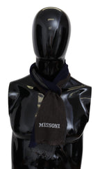 Missoni Multicolor Striped Wool Unisex Wrap Fringes Scarf - Maison Luxe