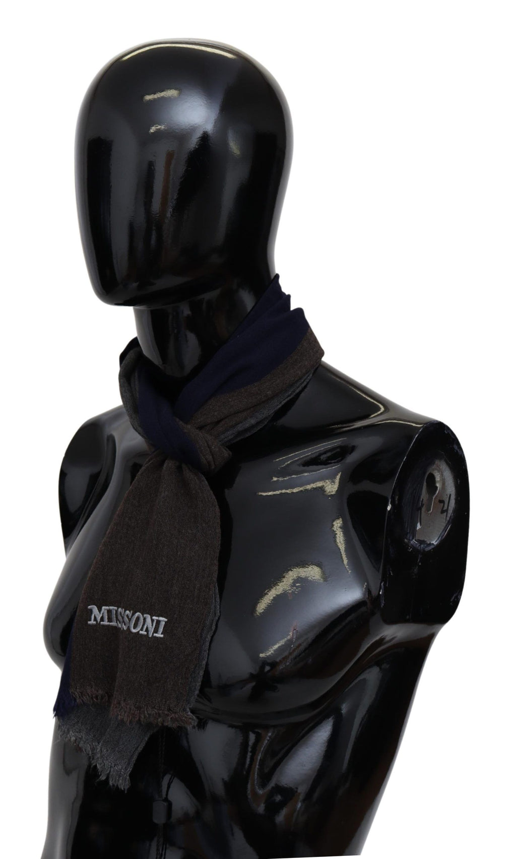 Missoni Multicolor Striped Wool Unisex Wrap Fringes Scarf - Maison Luxe