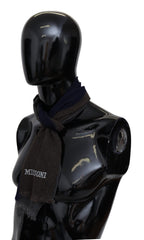 Missoni Multicolor Striped Wool Unisex Wrap Fringes Scarf - Maison Luxe