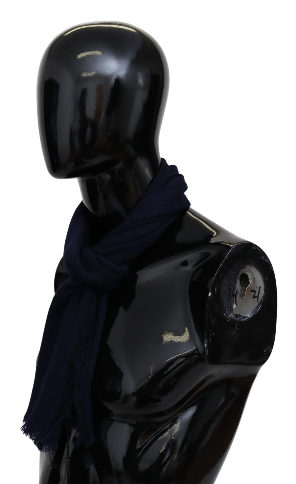 Missoni Blue Wool Knit Unisex Neck Wrap Scarf - Maison Luxe