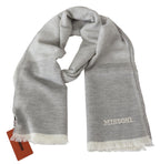 Missoni Beige 100% Wool Unisex Neck Wrap Scarf - Maison Luxe