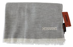 Missoni Beige 100% Wool Unisex Neck Wrap Scarf - Maison Luxe