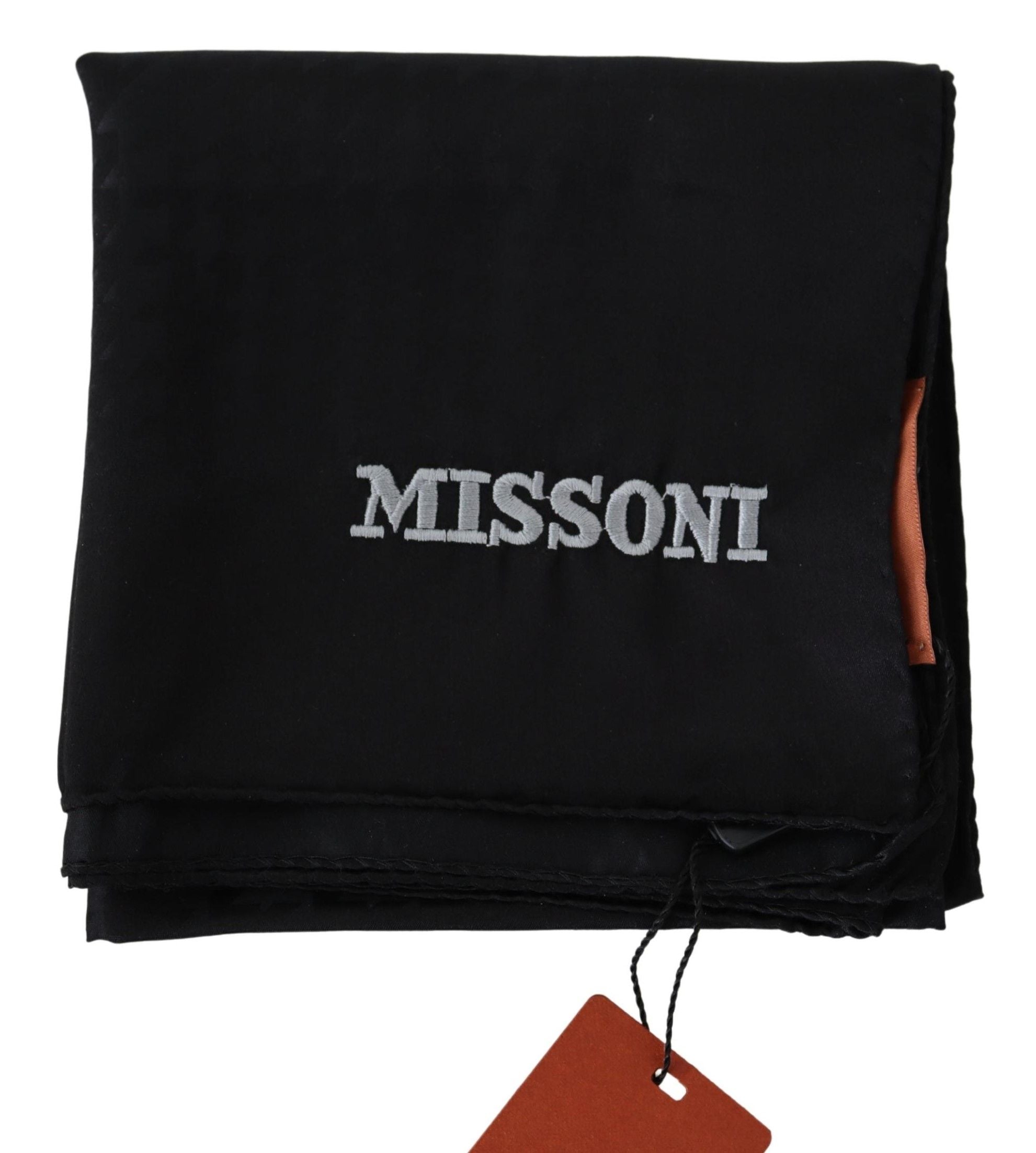 Missoni Black Wool Knit Unisex Neck Wrap Shawl Scarf - Maison Luxe