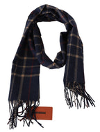 Missoni Black Checkered Unisex Neck Wrap Fringes Scarf - Maison Luxe