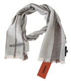 Missoni Multicolor Striped Wool Unisex Neck Wrap Scarf - Maison Luxe
