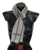 Missoni Multicolor Striped Wool Unisex Neck Wrap Scarf - Maison Luxe