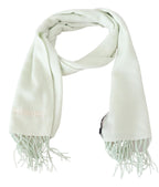Missoni Light Green Pattern Cashmere Unisex Wrap Fringes Scarf - Maison Luxe
