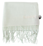 Missoni Light Green Pattern Cashmere Unisex Wrap Fringes Scarf - Maison Luxe