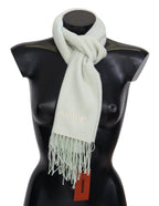 Missoni Light Green Pattern Cashmere Unisex Wrap Fringes Scarf - Maison Luxe