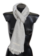 Missoni Gray Wool Knit Unisex Neck Wrap Scarf - Maison Luxe
