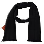 Missoni Black 100% Wool Unisex Neck Wrap Scarf - Maison Luxe