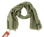 Missoni Green Cashmere Unisex Neck Wrap Scarf - Maison Luxe