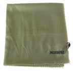 Missoni Green Cashmere Unisex Neck Wrap Scarf - Maison Luxe