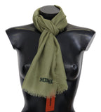 Missoni Green Cashmere Unisex Neck Wrap Scarf - Maison Luxe