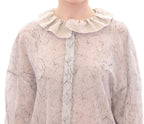 Vika Gazinskaya Blue Cotton Blouse Tunic