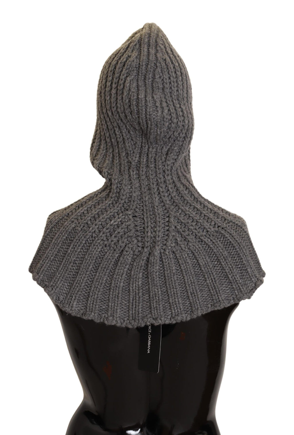 Dolce & Gabbana Gray 100% Cashmere Knitted Wrap One Size Scarf - Maison Luxe