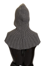Dolce & Gabbana Gray 100% Cashmere Knitted Wrap One Size Scarf - Maison Luxe