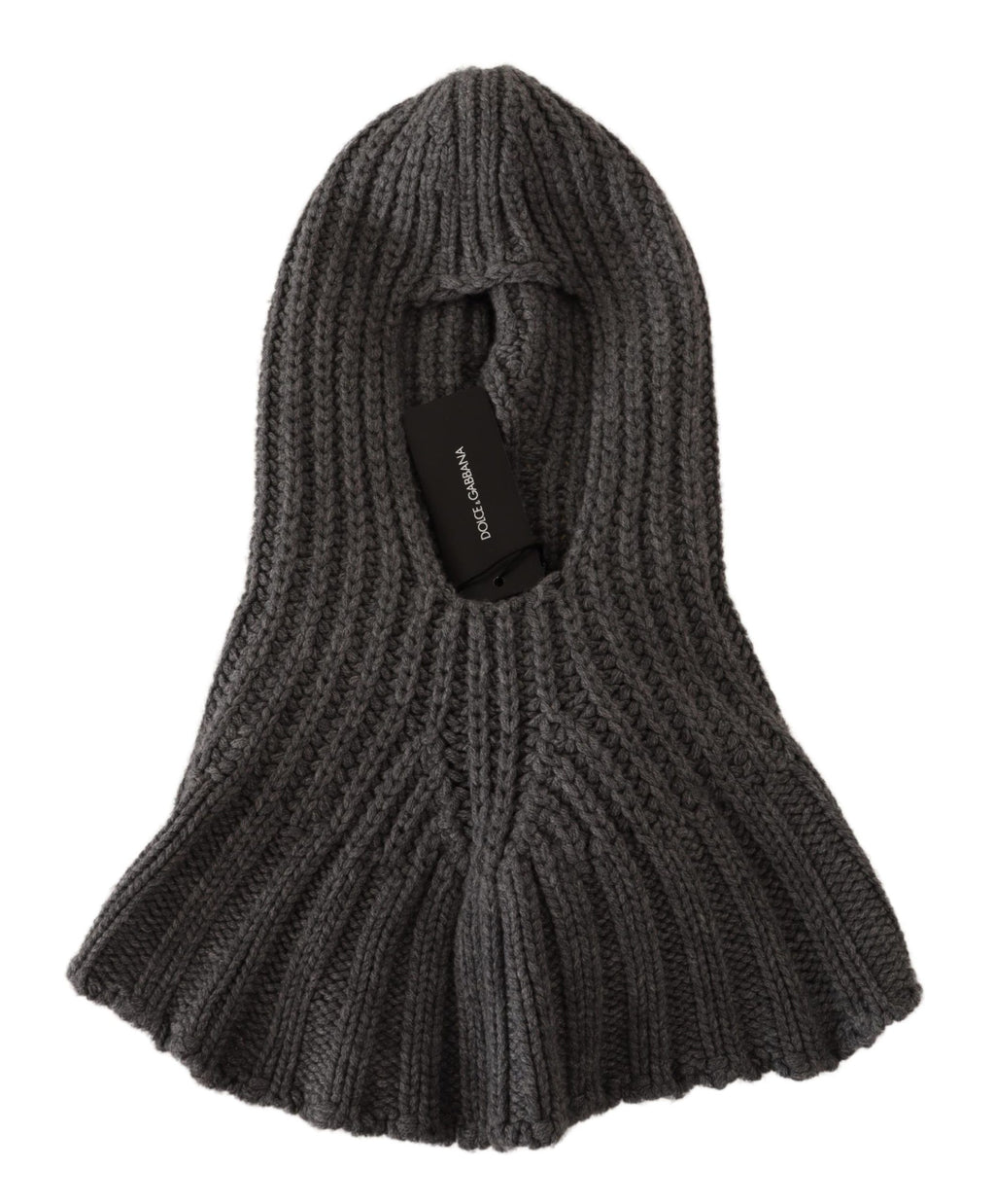 Dolce & Gabbana Gray 100% Cashmere Knitted Wrap One Size Scarf - Maison Luxe