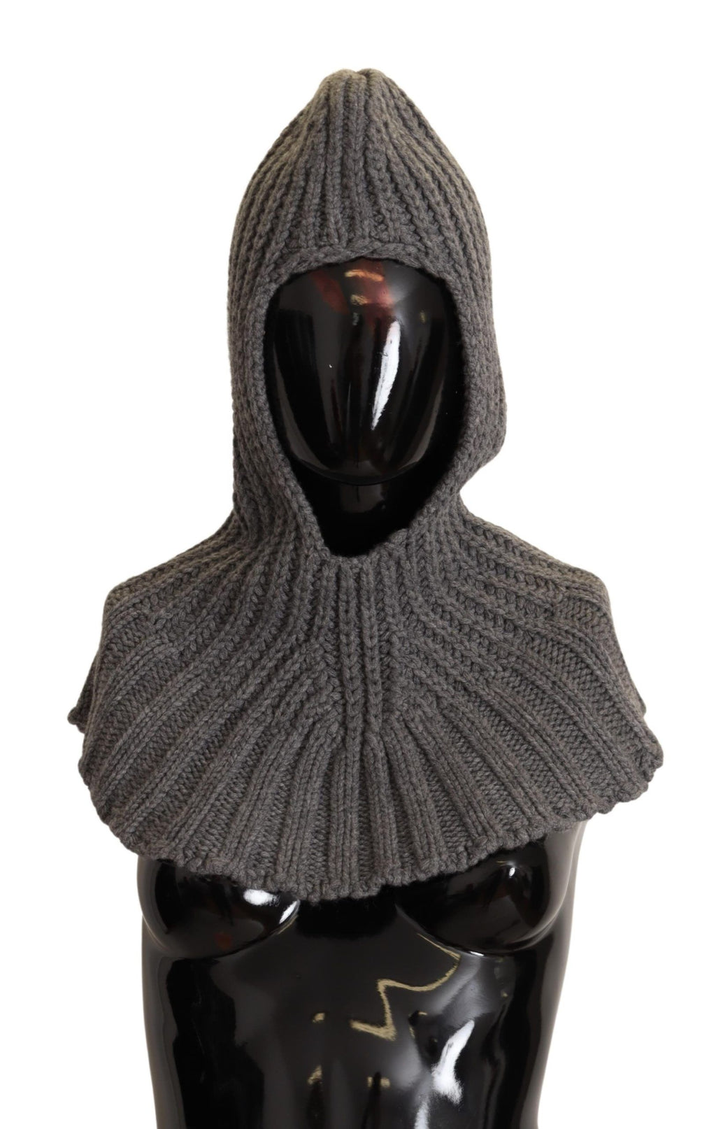 Dolce & Gabbana Gray 100% Cashmere Knitted Wrap One Size Scarf - Maison Luxe
