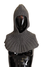 Dolce & Gabbana Gray 100% Cashmere Knitted Wrap One Size Scarf - Maison Luxe