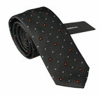 Dolce & Gabbana Gray Patterned Classic Mens Slim Necktie - Maison Luxe
