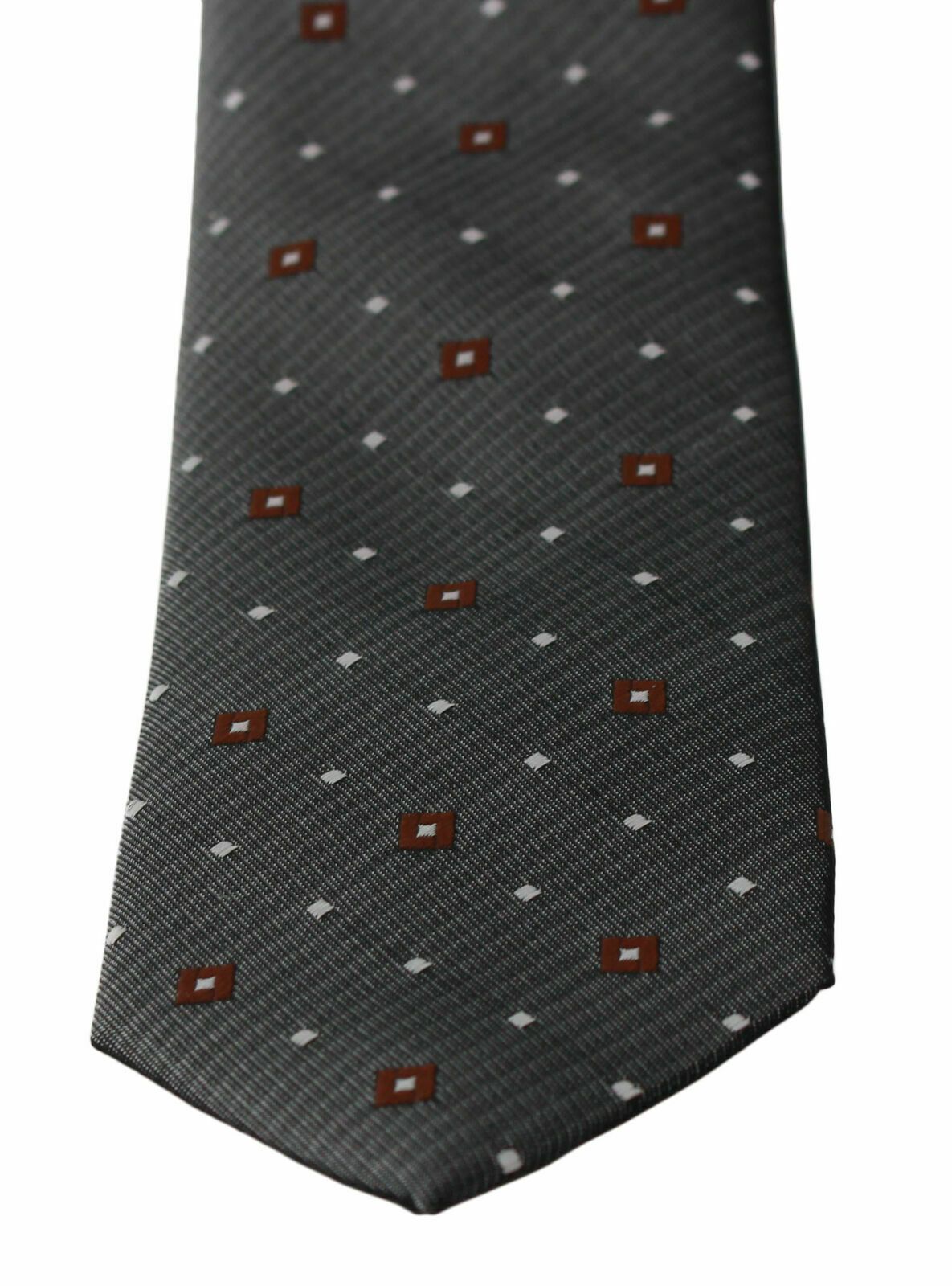 Dolce & Gabbana Gray Patterned Classic Mens Slim Necktie - Maison Luxe