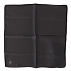 Dolce & Gabbana Gray 100% Silk Square Handkerchief Gray 100% Silk Square Handkerchief - Maison Luxe
