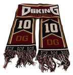 Dolce & Gabbana Multicolor Wool Knit DG King Shawl Wrap Scarf - Maison Luxe